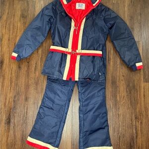 Vintage 1970s Profile Two-Piece Snow Suit, Size Medium